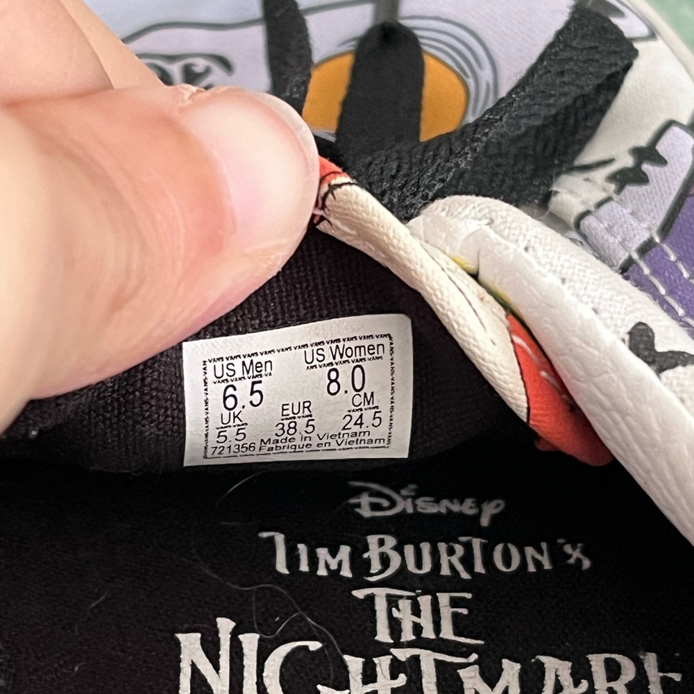 Nightmare Before Christmas Vans (Size 8W or 6.5M) - Picture 3 of 8